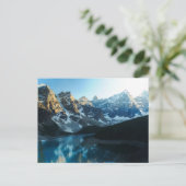 Serene Lake Moraine Banff Nationalpark Postcard Postkarte (Stehend Vorderseite)