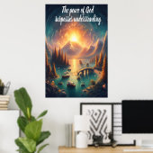 Serene Lake Reflections Poster (Heimbüro)