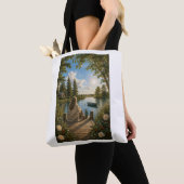 Serene Lakeside Botanical Nature Tote Bag Tasche (Von Nahem)
