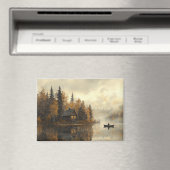 Serene Lakeside Cabin Kühlschrank Magnet (In Situ (Geschirrspüler))