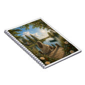 Serene Lakeside Notebook | Peaceful Nature & Cotta Notizblock (Rechte Seite)