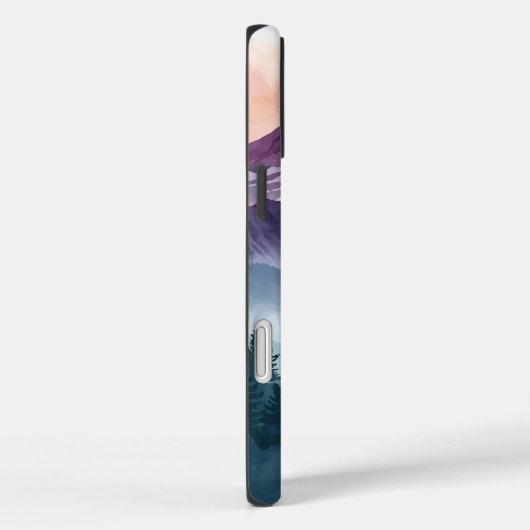 Serene Landscape Case - Wasserfarbengebirge (Rückseite / Rechts)