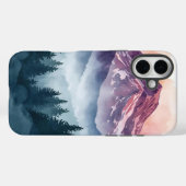 Serene Landscape Case - Wasserfarbengebirge (Rückseite (Horizontal))