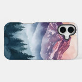 Serene Landscape Case - Wasserfarbengebirge iPhone Hülle (Rückseite (Horizontal))
