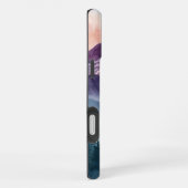 Serene Landscape Case - Wasserfarbengebirge iPhone Hülle (Rechte Seite)