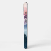 Serene Landscape Case - Wasserfarbengebirge iPhone Hülle (Linke Seite)