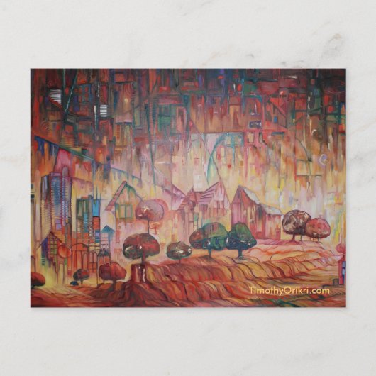 Serene Landscape Postcard Postkarte (Vorderseite)