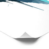 Serene Landschaft Ruhe Stille Naturgebirge Poster (Ecke)