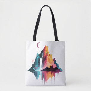Serene Landschaft Ruhe Stille Naturgebirge Tasche