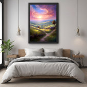 Serene Landschaft Sunrise Friedliche Landschaft Ar Poster