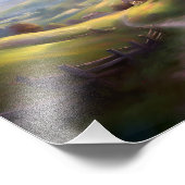 Serene Landschaft Sunrise Friedliche Landschaft Fotodruck (Ecke)