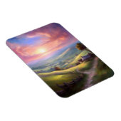 Serene Landschaft Sunrise Friedliche Landschaft Magnet (Rechte Seite)