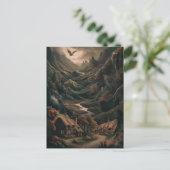 Serene Landschaft: Vogelflug Postkarte (Stehend Vorderseite)