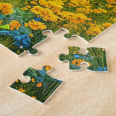 Serene Landschaftliche Seenlandschaft mit gelbem F Puzzle (Seite)