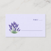 Serene Lavender Botanical Illustration Platzkarte (Vorderseite)