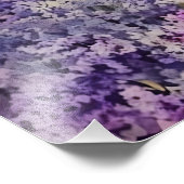 Serene Lavender Fields: A Watercolour Dream Fotodruck (Ecke)