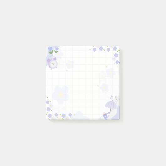 Serene Lavender Morning Frame Post-it Klebezettel (Vorderseite)