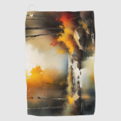 Serene lebendige Landschaft der Herbstflüsse Golfhandtuch (Vorderseite)