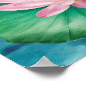 Serene Lotus Blossom Poster (Ecke)