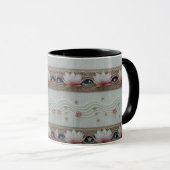 Serene Lotus Eye Floral Knit Combo Coffee Mug Tasse (VorderseiteRechts)