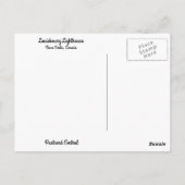 Serene Louisbourg Lighthouse Nova Scotia Postcard Postkarte (Rückseite)