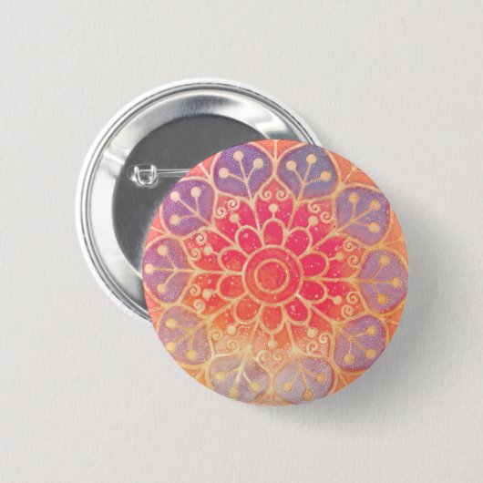 Serene Mandala Button (Vorne & Hinten)