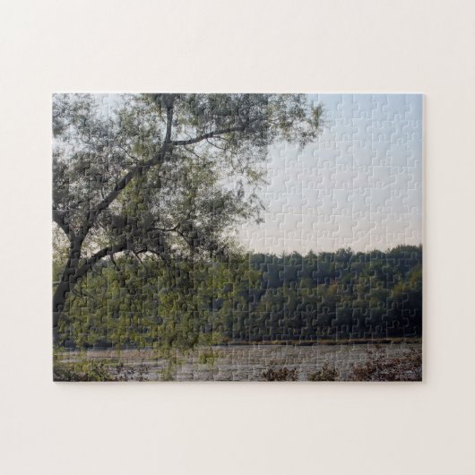 Serene Marsh und Baumart Puzzle (Horizontal)