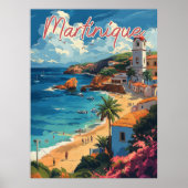 Serene Martinique Beachscape Poster (Vorne)
