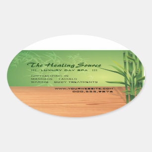 Serene Massage und Wellness-Center Ovaler Aufkleber
