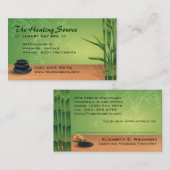 Serene Massage-und Wellness-Center-Verabredung Terminkarte (Vorne/Hinten)