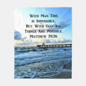 SERENE MATTHEW 19:26 FOTO-DESIGN FLEECEDECKE (Vorderseite)