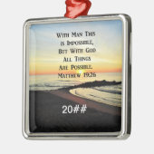 SERENE MATTHEW 19:26 SUNRISE SCRIPTURE ORNAMENT AUS METALL (Links)