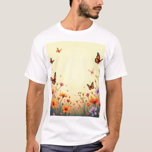 Serene Meadow Bliss T - Shirt Design (Vorderseite)