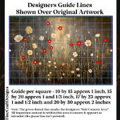 Serene Meadow Blume bei Nacht S4 Decoupage Seidenpapier