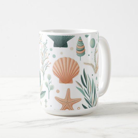 Serene Meereswelt Kaffeetasse (VorderseiteRechts)