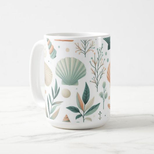 Serene Meereswelt Kaffeetasse (Vorderseite Links)