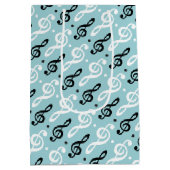 Serene Melodies Treble Clef Mittlere Geschenktüte (Rückseite)