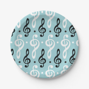 Serene Melodies Treble Clef Pappteller