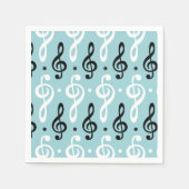 Serene Melodies Treble Clef Serviette (Vorderseite)