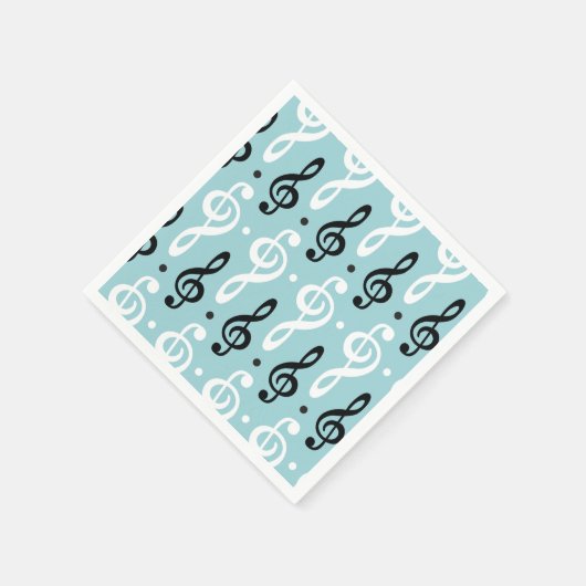 Serene Melodies Treble Clef Serviette (Ecke)