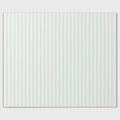 Serene Mint Minimalist Stripes Geschenkpapier (Flach)