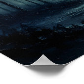 Serene Moonlit Wald Weg mit Vollmond Poster (Ecke)