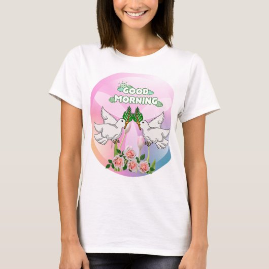 Serene Morning Begrüßung T-Shirt (Vorderseite)