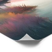Serene Morning Glow Poster (Ecke)