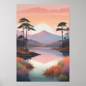 Serene Morning Glow Poster (Vorne)