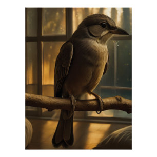 Serene Morning mit einem Songbird Poster