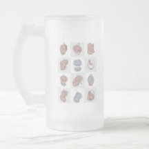 Serene Motherhood Line Art - Abstrakter Baby Bump