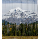 Serene Mountain, Kanadischer Berg Robson Duschvorhang (Vorderseite)