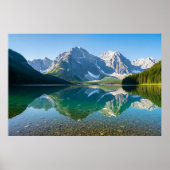 Serene Mountain Lake Reflection Poster (Vorne)
