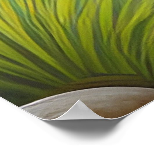 Serene Mountain Landschaft mit Cascading Stream Poster (Ecke)